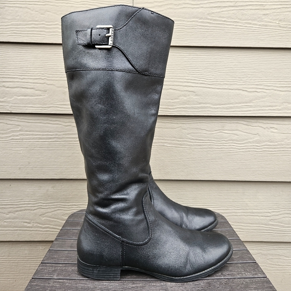Lauren Ralph Lauren Sigrid Tall Black Riding Boots Equestrian Womens Size 9.5